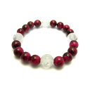 四神獣ブレスレット 水晶彫り 12mm玉 四神獣 四神 四神相応 四神図 四神降臨 青龍・朱雀・白虎・玄武 レッドパープルタイガーアイ(ピンクタイガーアイ)ギフ...