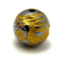 龍 金彫り 8mm テラヘルツ鉱石 穴あり 1個売り 人工石 パワーストーン / インペリアルオーラ おしゃれ かわいい オシャレ 可愛い プレゼント ギフト ...