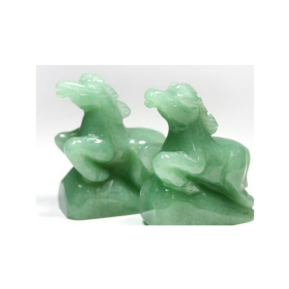 【彫刻置物】馬 約50mm アベンチュリン 1個売り 天然石 パワーストーン プチギフト 転勤 退職 お礼 母の日 敬老の日 ギフト / インペリアルオーラ お...