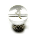 シャ・月光菩薩/遮文荼(しゃもんだ)/月天 水晶 素 梵字玉 12mm 彫刻ビーズ・彫りビーズ 手作りにオススメ! 天然石 パワーストーン / インペリアルオーラ おしゃれ かわいい オシャレ 可愛い プレゼント ギフト 贈り物