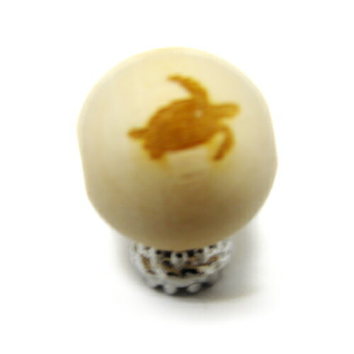 ウミガメ 海亀 栂 ツガ 16mm 素彫り 【レーザー彫刻ビーズ・彫りビーズ 】木製ビーズ / 天然石、パワーストーンの専門店インペリアルオーラ おしゃれ かわいい オシャレ 可愛い プレゼント ギフト 贈り物