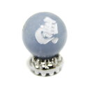 左馬 横穴貫通 10mm エンジェライト (白)【穴あり一粒売りビーズ】 / 天然石、パワーストーンの専門店インペリアルオーラ おしゃれ かわいい オシャレ 可...