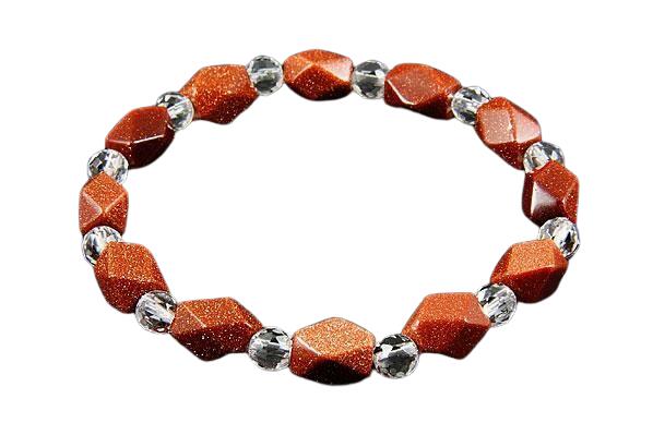  ナゲットブレスレット  ゴールドストーン パワーストーン / インペリア...