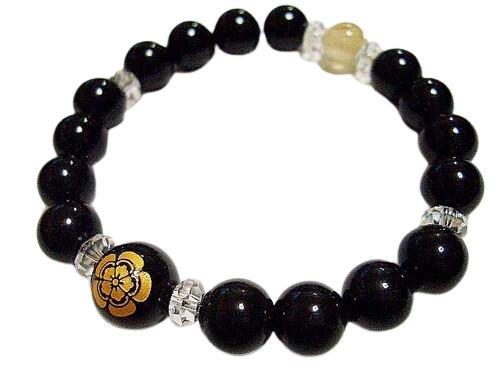 天然石 戦国武将 織田信長 オニキス ルチルクォーツ ブレスレット 天然石 風水 パワーストーン / インペリアルオーラ おしゃれ かわいい オシャレ 可愛い プレゼント ギフト 贈り物