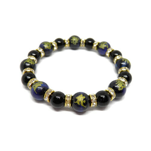八大梵字 ラピスブルータイガーアイ(金彫り)12mm ブレスレット モリオン 天然石 パワーストーン プチギフト 転勤 退職 お礼 母の日 敬老の日 クリスマス...