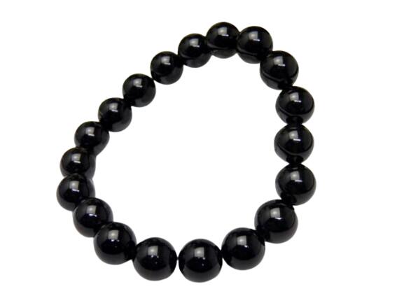 【Premium_Endlessブレスレット】 黒水晶 モリオンブレスレット チベット産 10mm玉 高級品 送料無料 天然石 パワーストーン / インペリアル...