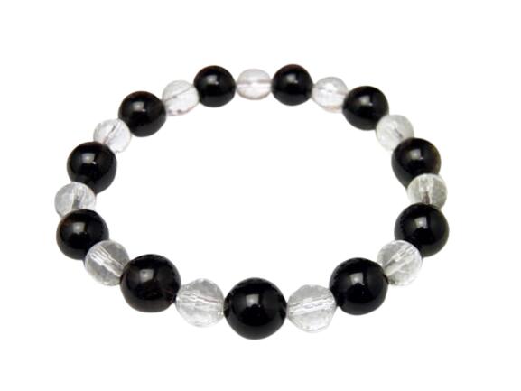 【Premium_Simple_Combiブレスレット】 モリオンAAA&水晶AAA 天然石 パワーストーン / インペリアルオーラ おしゃれ かわいい オシャ...