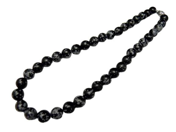 ネックレス スノーフレーク 10mm 天然石 パワーストーン / インペリアルオ...