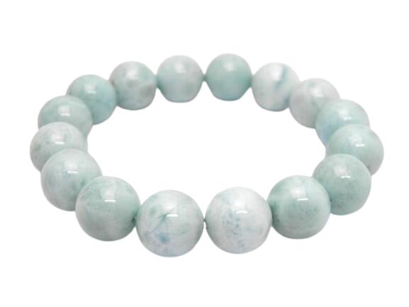 Premium_Endlessブレスレット AA ラリマー 12mmブレスレット 現品 三大ヒーリングストーン 送料無料 天然石 パワーストーン プチギフト 転...