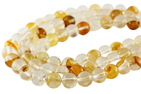 天然【丸ビーズ】イエロー水晶 8mm 一連 天然石 パワーストーン / インペリアルオーラ おしゃれ かわいい オシャレ 可愛い プレゼント ギフト 贈り物