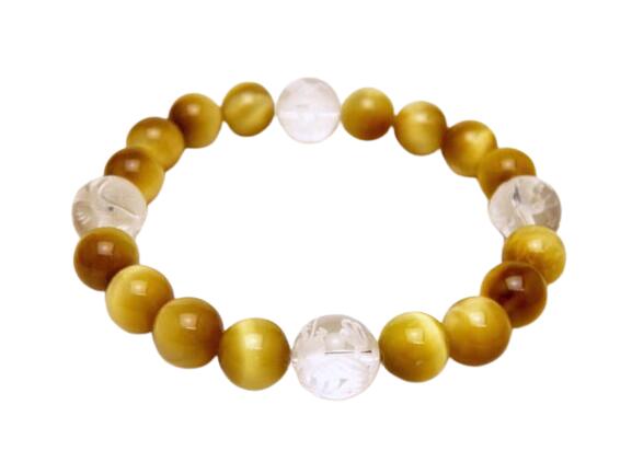 四神獣ブレスレット 水晶彫り 12mm玉 四神獣 四神 四神相応 四神図 四神降臨 青龍・朱雀・白虎・玄武 ゴールデンタイガーアイAAA ギフトに最適 天然石 ...