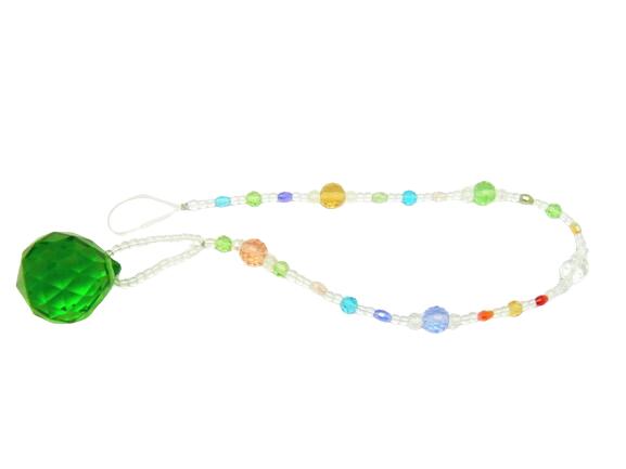 【風水アイテム】サンキャッチャー 3cm玉 (マルチカラー) グリーン プチギフト 転勤 退職 お礼 母の日 ギフト / 天然石、パワーストーンの専門店インペリ...