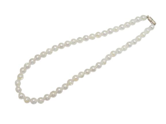 ネックレス オーロラクラッシュ8mm 磁石タイプクラスプ 天然石 パワースト...