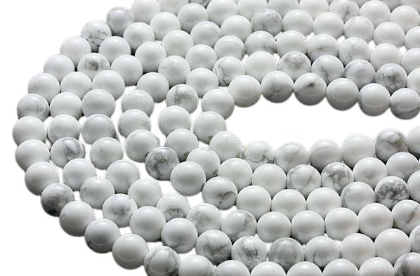 ホワイトハウライト 8mm 一連 風水 パワーストーン / インペリアルオーラ おしゃれ かわいい オシャレ 可愛い プレゼント ギフト 贈り物