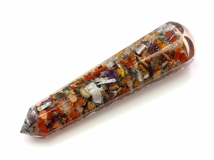 ワンド 【オルゴナイト】 115mm前後 送料無料 ダウジング ヒーリング 天然石 パワーストーン プチギフト 転勤 退職 お礼 母の日 敬老の日 クリスマス ...