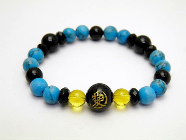 天然石 戦国武将 直江兼続 水晶/オニキス ブレスレット 天然石 風水 パワーストーン / インペリアルオーラ おしゃれ かわいい オシャレ 可愛い プレゼント ギフト 贈り物