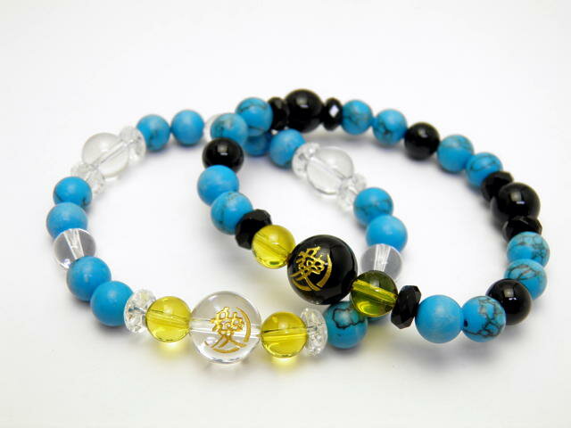 天然石 戦国武将 直江兼続 水晶/オニキス ブレスレット 天然石 風水 パワーストーン / インペリアルオーラ おしゃれ かわいい オシャレ 可愛い プレゼント...