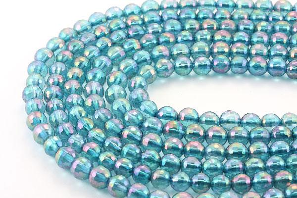 アクアオーラ 128面カット 6mm 一連 風水 パワーストーン / インペリアル...