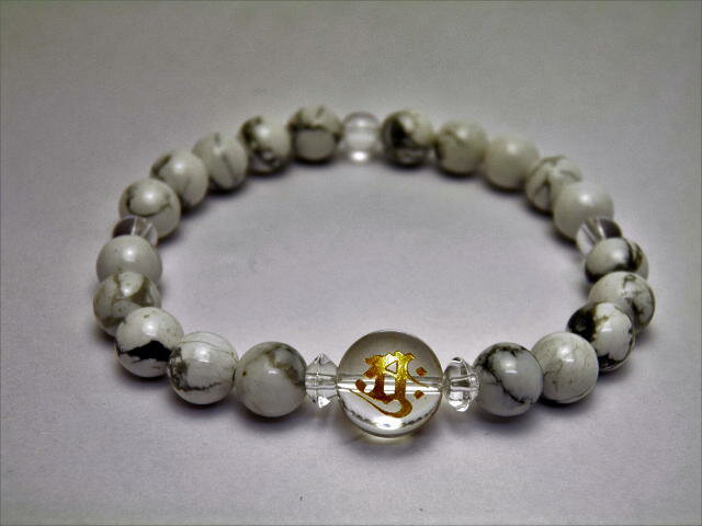 アーク（大日如来・胎蔵界）水晶梵字玉 12mm ブレスレット 天然石 パワーストーン プチギフト 転勤 退職 お礼 母の日 敬老の日 クリスマス ギフト / インペリアルオーラ おしゃれ かわいい オシャレ 可愛い プレゼント ギフト 贈り物
