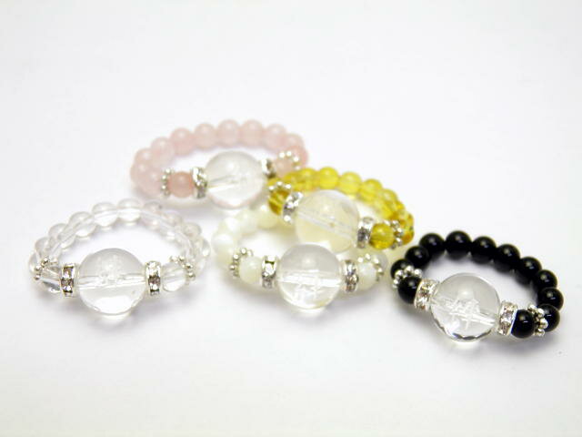 選べる5種類 彫刻リング・指輪 水晶 絆 天然石 パワーストーン プチギフト 転勤 退職 お礼 母の日 敬老の日 クリスマス ギフト / インペリアルオーラ お...