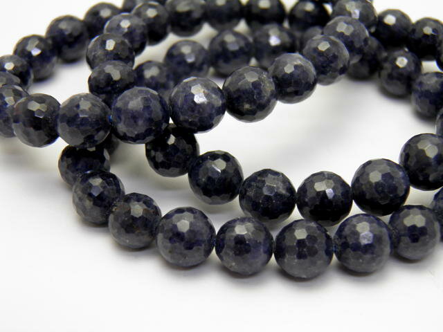 サファイア（ラウンドカット） 8.5-9mm/青玉（Sapphire）1本売り/思考力/判断力/カリスマ性/お守り ブレスレット 天然石 パワーストーン / インペリアルオーラ おしゃれ かわいい オシャレ 可愛い プレゼント ギフト 贈り物