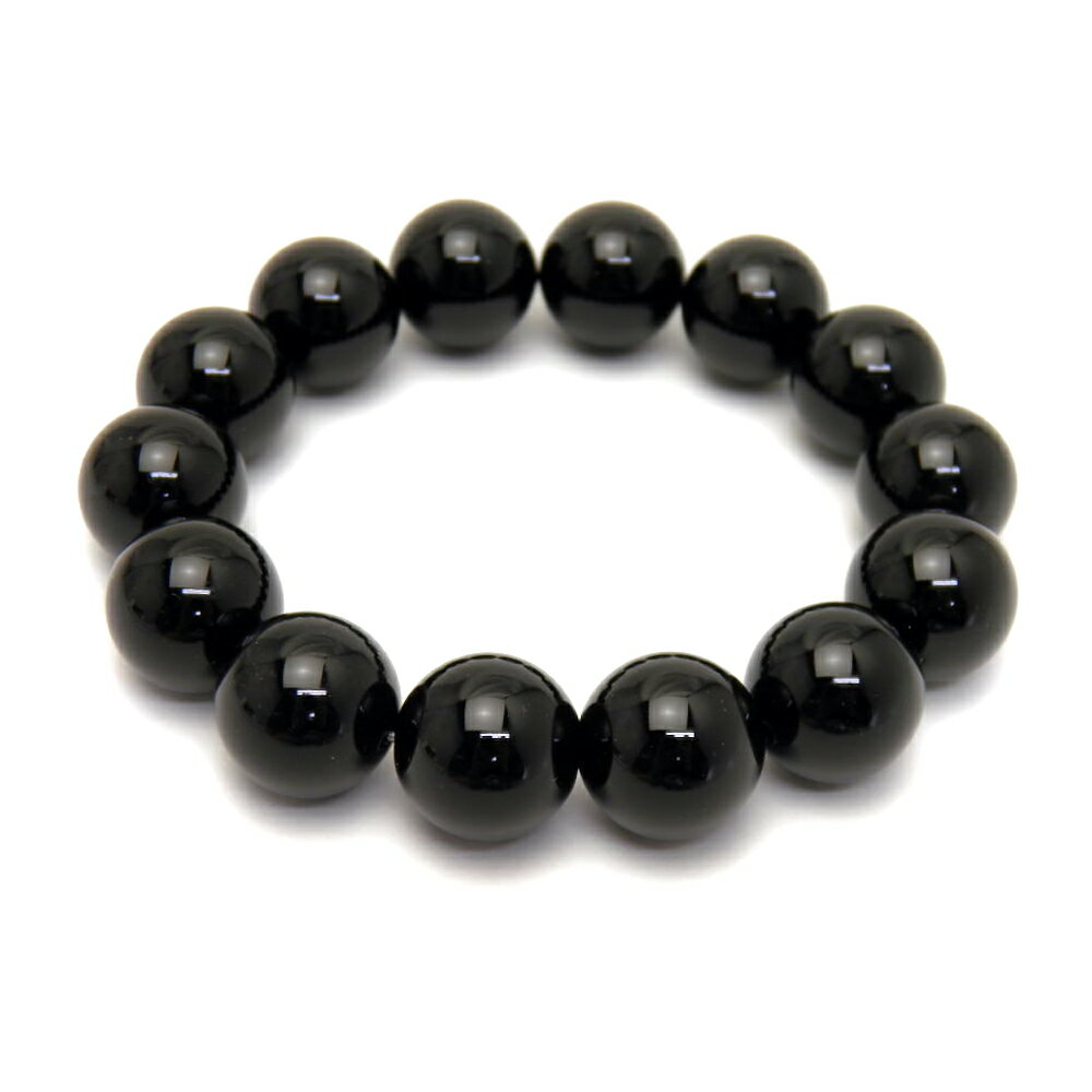 黒水晶 モリオン AAA ブレスレット チベット産 16mm玉 天然石 パワーストーン / インペリアルオーラ おしゃれ かわいい オシャレ 可愛い プレゼント...