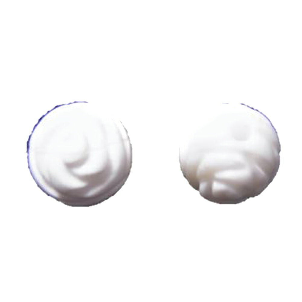 薔薇(バラ)彫り ホワイトオニキス 8mm 【彫刻 一粒売りビーズ】 バラ売り 手作りにオススメ! 天然石 パワーストーン / インペリアルオーラ おしゃれ か...