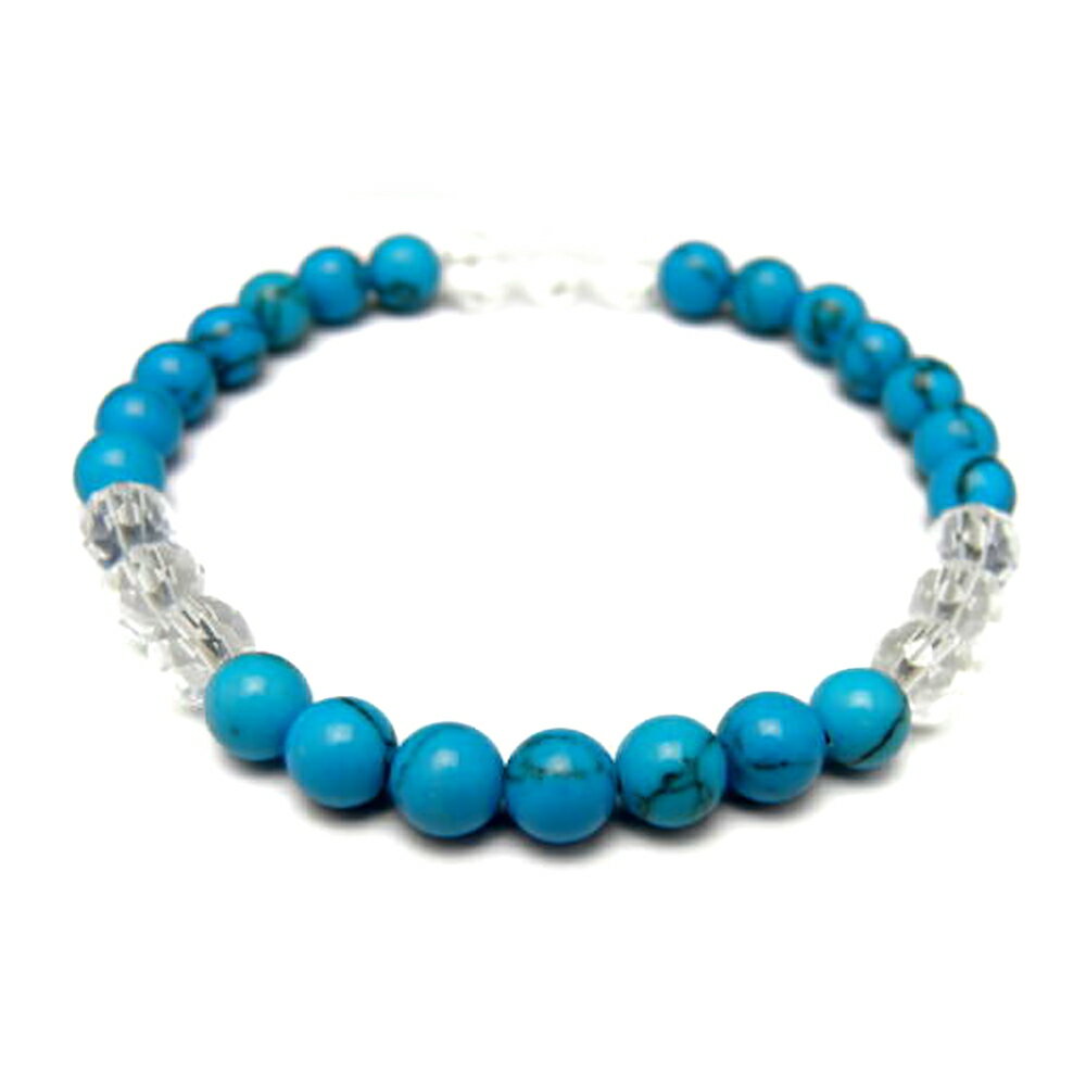 夏ブレス ターコイズ シンプル3x3ブレスレット 【予知の石 旅を守る石】 父の日 母の日 敬老の日ギフト パワーストーン / インペリアルオーラ おしゃれ か...