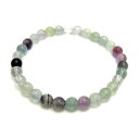 【6mmシンプル3´sブレスレット】 フローライト 天然石 パワーストーン プチギフト 転勤 退職 お礼 お祝い 誕生日 母の日 敬老の日 クリスマス ギフト ...