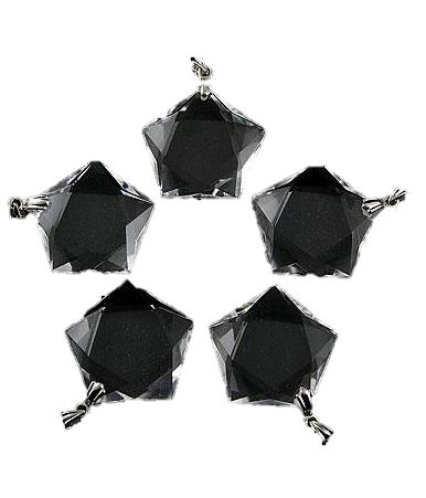 Pentagram ペンタグラム 五芒星ペンダントトップ 人工結晶 1個売り プチギフト 転勤 退職 お礼 母の日 敬老の日 クリスマス ギフト / 天然石、パ...