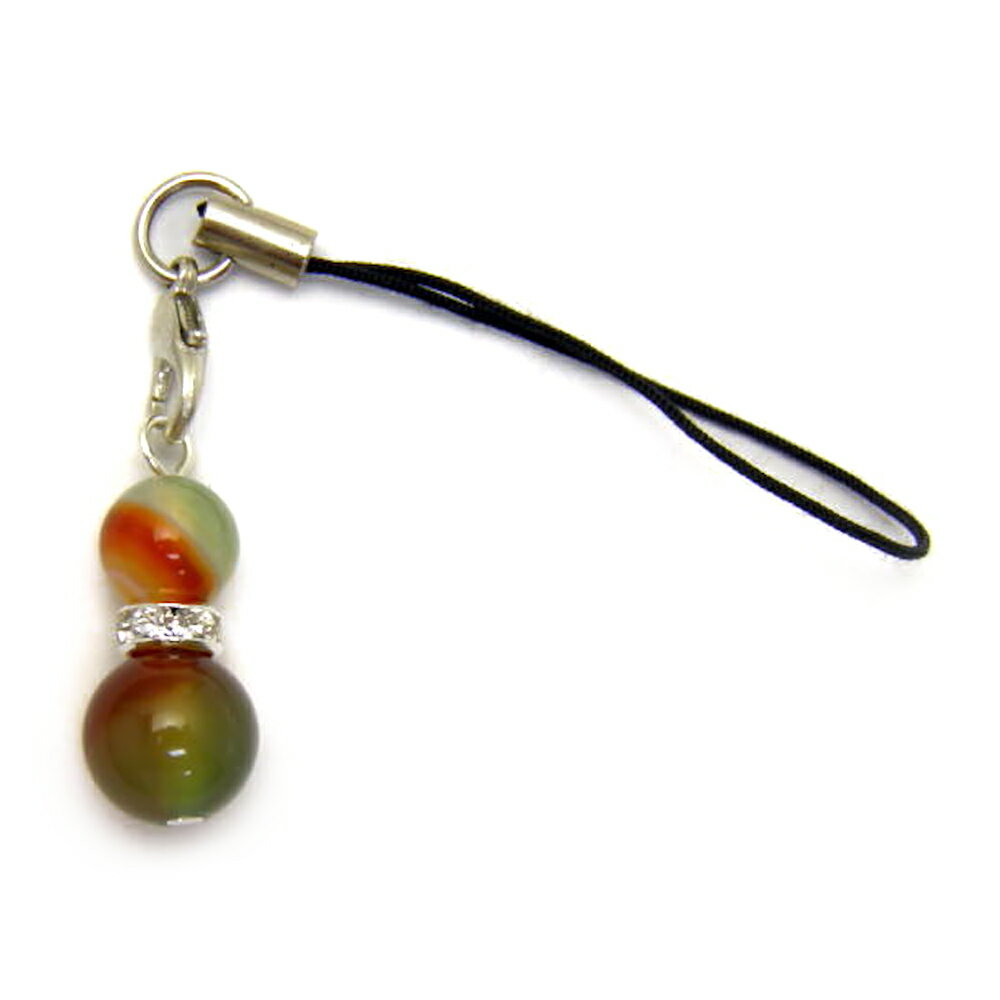 ひょうたんストラップ M 孔雀メノウ パワーストーンストラップ ひょうたん携帯ストラップ ひょうたんスマホピアス 瓢箪 ひょうたんイヤホンジャック パワーストー...