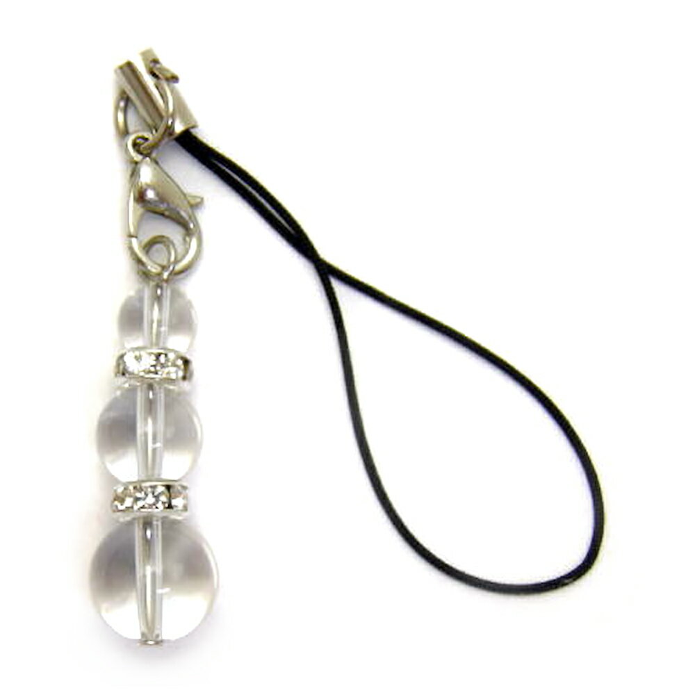 3Pストラップ 水晶 パワーストーンストラップ 携帯ストラップ スマホピアス イヤホンジャック パワーストーン / インペリアルオーラ おしゃれ かわいい オシ...