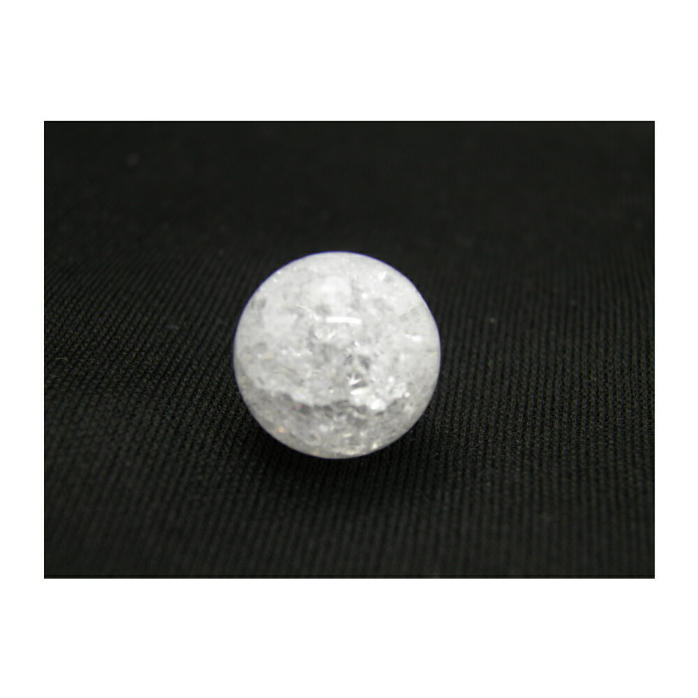 爆裂水晶（クラッククリスタル）10mm玉 【穴あり一粒売りビーズ】 天然石 パワーストーン / インペリアルオーラ おしゃれ かわいい オシャレ 可愛い プレゼント ギフト 贈り物