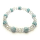 高級パワーストーン ラリマーAAA オーロラクォーツ デザインブレスレット 数珠 ブレスレット 送料無料 天然石 パワーストーン / インペリアルオーラ おしゃ...