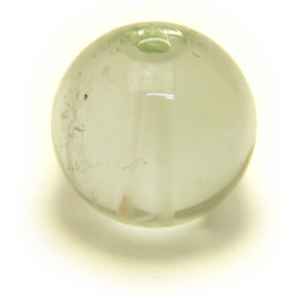 【丸ビーズ】グリーンアメジスト プラシオライト 8mm 【穴あり一粒売りビーズ】 ブラジル産 パワーストーン / インペリアルオーラ おしゃれ かわいい オシャ...