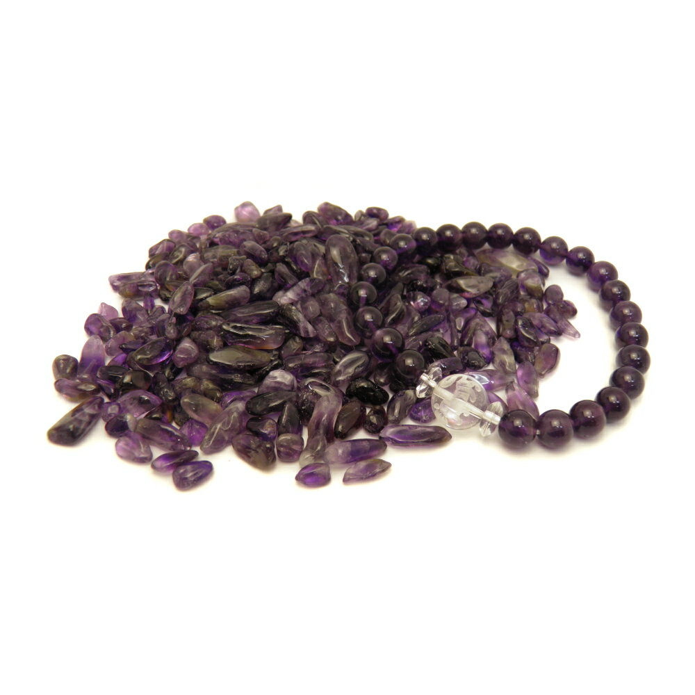 ミニ福袋 干支 水晶虎彫り・アメジストブレスレット&アメジストさざれ2点セット 天然石 パワーストーン / インペリアルオーラ おしゃれ かわいい オシャレ 可...