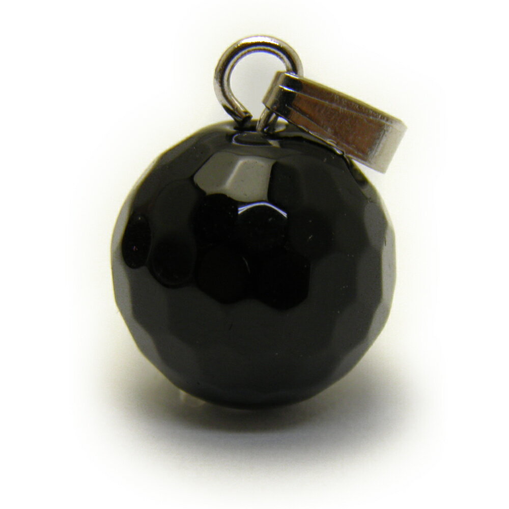 丸玉ペンダントトップ モリオン 12mm 128面カット 天然石 風水 パワーストーン プチギフト 転勤 退職 お礼 母の日 ギフト / インペリアルオーラ お...