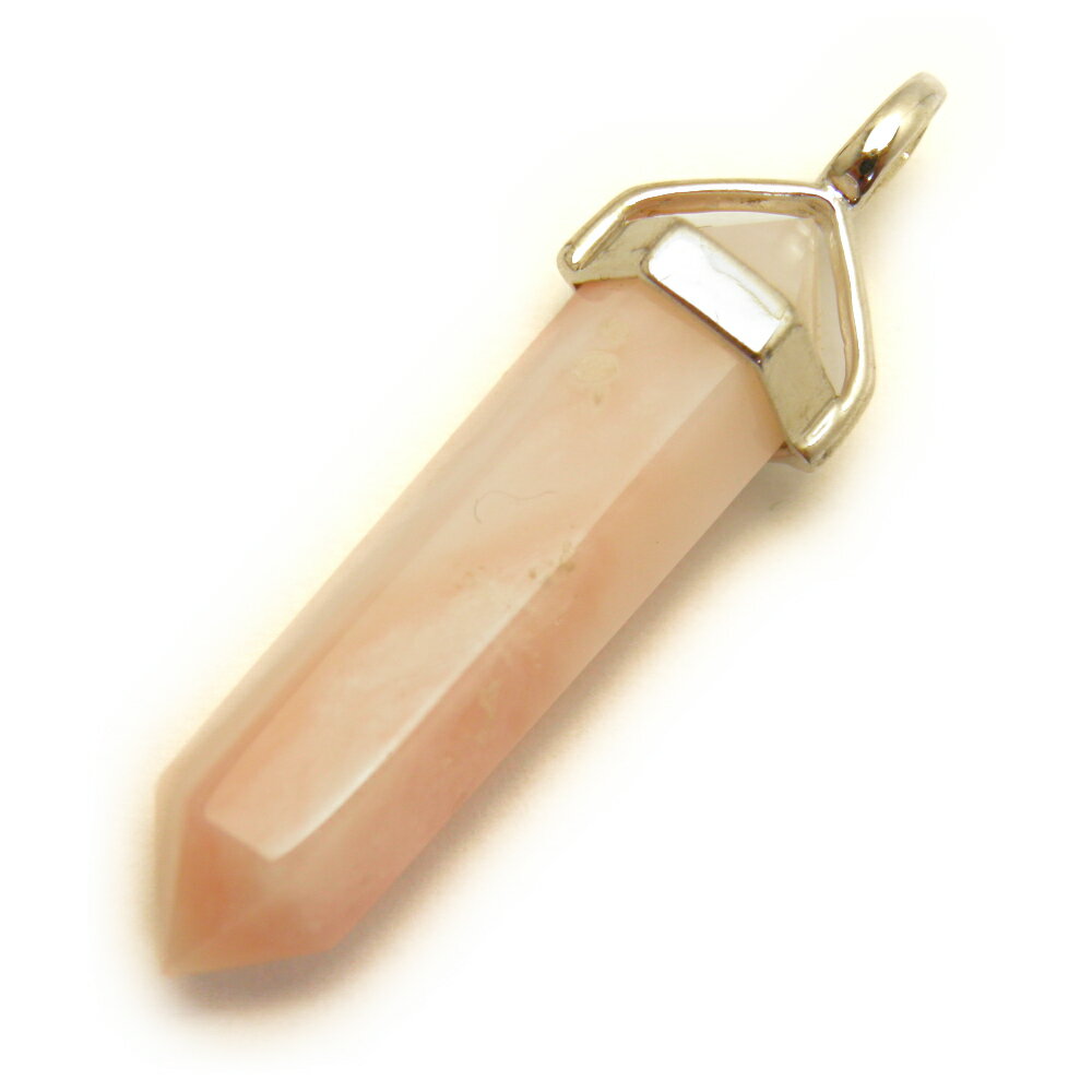 シルバーダブルポイント ペンダントトップ (大) ピンクオパール 1個売り 天然石 パワーストーン / インペリアルオーラ おしゃれ かわいい オシャレ 可愛い...