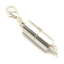 ネックレスの留め具 磁石クラスプ カニカン付き シルバー 8mm 1個売り パーツ ネックレスクラスプ / 天然石、パワーストーンの専門店インペリアルオーラ お...
