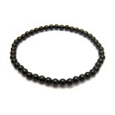 天然黒水晶 (モリオン) 4mm AAA チベット産 ブレスレット 魔除け 風水 パワーストーン / インペリアルオーラ おしゃれ かわいい オシャレ 可愛い ...