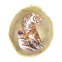 メノウプレート 台付 虎 タイプ1-2 2022年干支 寅 天然石 パワーストーン プチギフト 転勤 退職 お礼 母の日 敬老の日 ギフト / インペリアルオー...