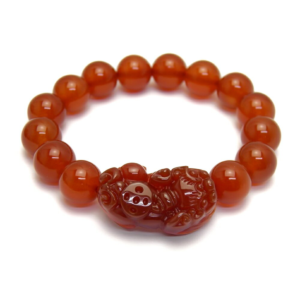 風水瑞獣 貔貅(ヒキュウ)カーネリアン ブレスレット 天然石 パワーストーン プチギフト 転勤 退職 お礼 母の日 ギフト / インペリアルオーラ おしゃれ か...