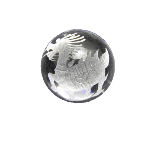 【彫刻置物】 丸玉 水晶20mm (素彫り) 麒麟 天然石 パワーストーン プチギフト 転勤 退職 お礼 母の日 敬老の日 ギフト / インペリアルオーラ おし...