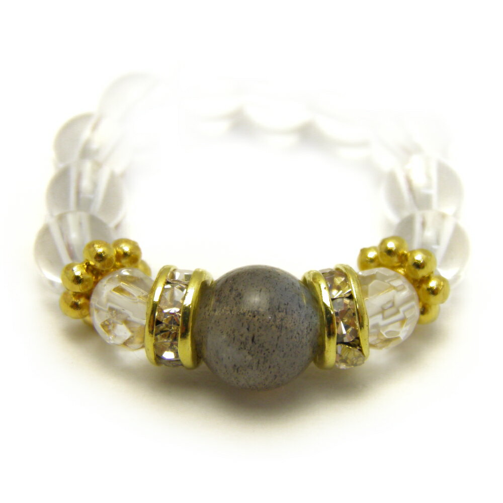 天然石ラブラドライトリング金カラー...