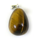 天然石 たまご型ペンダントトップ タイガーアイ パワーストーン / インペリアルオーラ おしゃれ かわいい オシャレ 可愛い プレゼント ギフト 贈り物