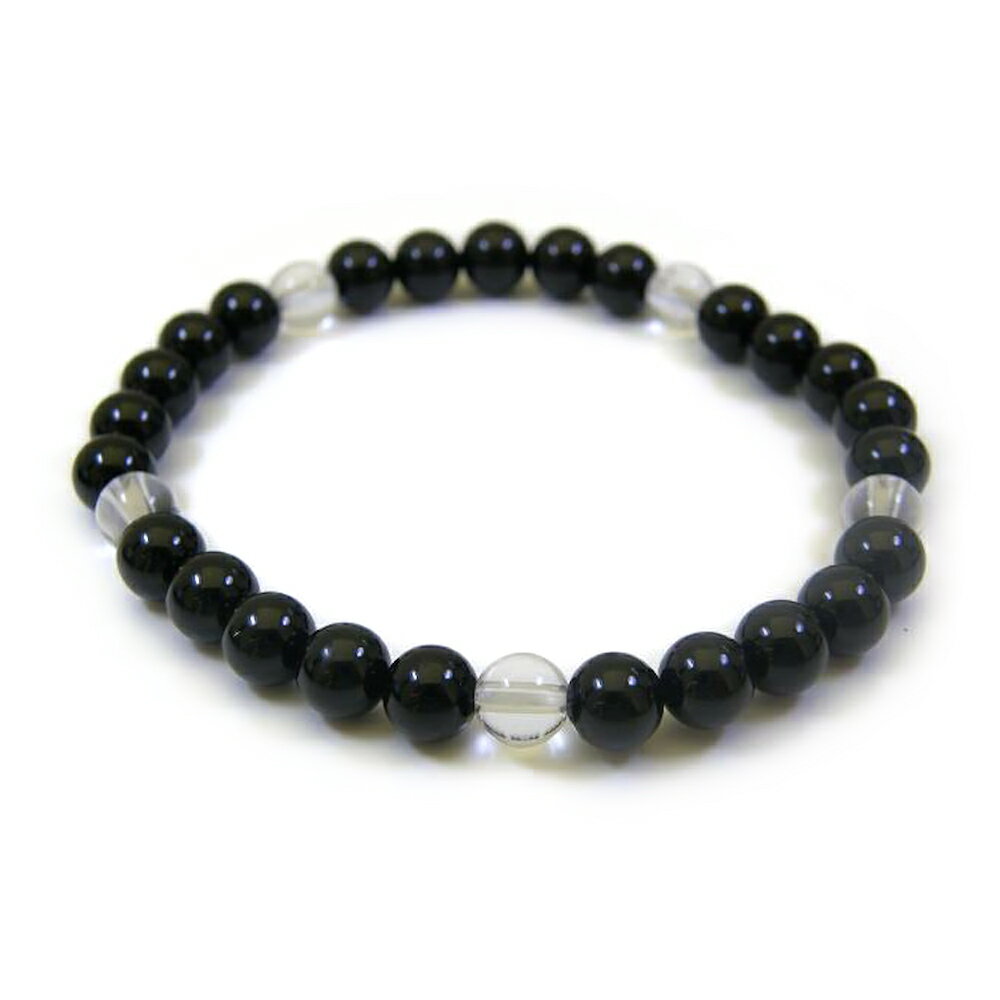 オニキス 水晶ブレスレット 天然石 パワーストーン / インペリアルオーラ おしゃれ かわいい オシャレ 可愛い プレゼント ギフト 贈り物