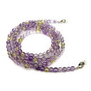 アメトリン 4mm玉 丸玉 メガネチェーン パワーストーン 置き忘れ防止 めがねホルダー メガネストラップ 眼鏡コード 父の日 母の日 敬老の日ギフト / イン...