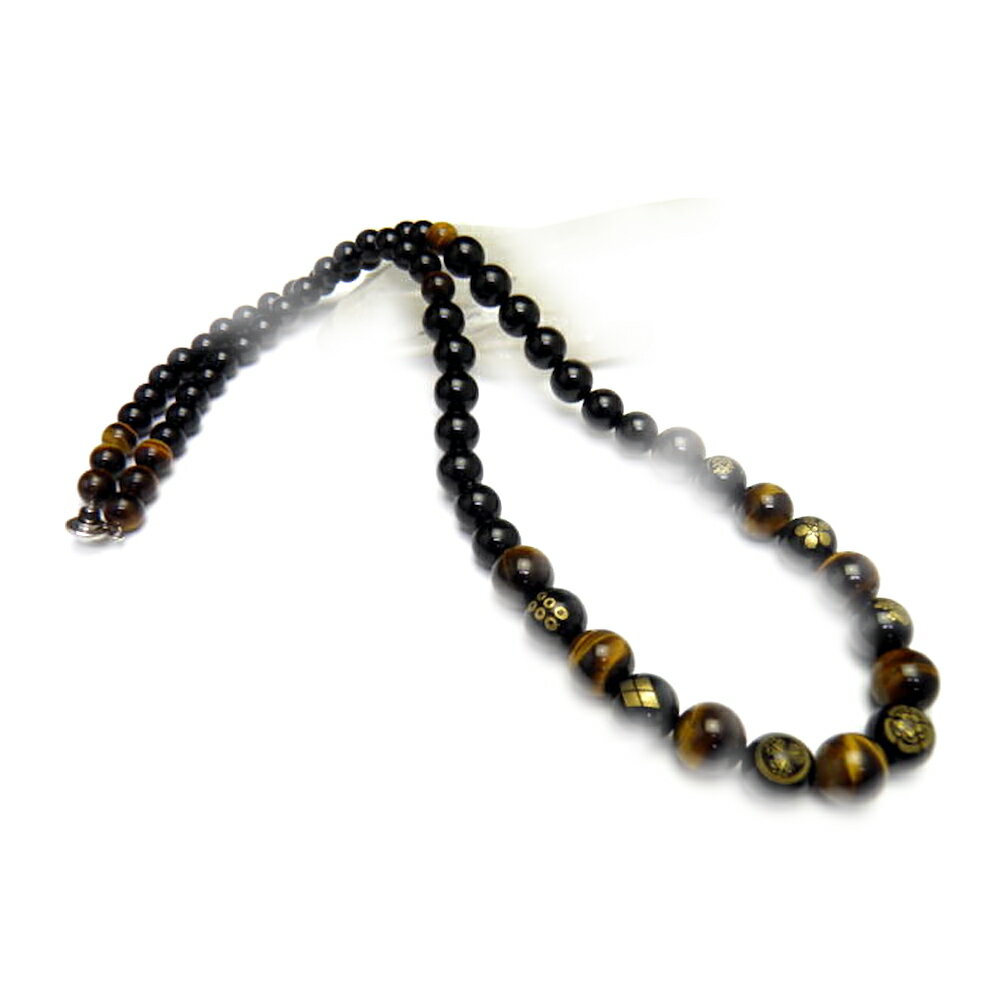 Imperialartsシリーズ 七人の武将 (オニキス) デザインネックレス 天然石 パワーストーン プチギフト 転勤 退職 お礼 母の日 敬老の日 ギフト ...