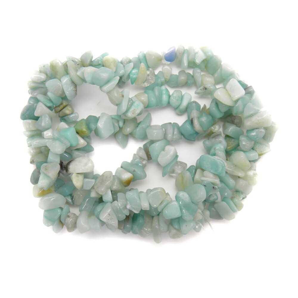 アマゾナイト さざれパーツ(大粒) アメリカ産 80-90cm 一連 天然石 パワーストーン / インペリアルオーラ おしゃれ かわいい オシャレ 可愛い プレ...