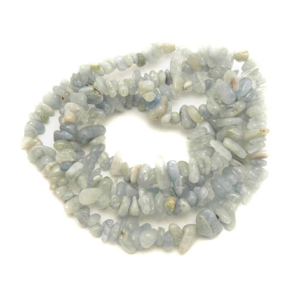 アクアマリン さざれパーツ(大粒) 80-90cm 一連 天然石 パワーストーン / インペリアルオーラ おしゃれ かわいい オシャレ 可愛い プレゼント ギフ...